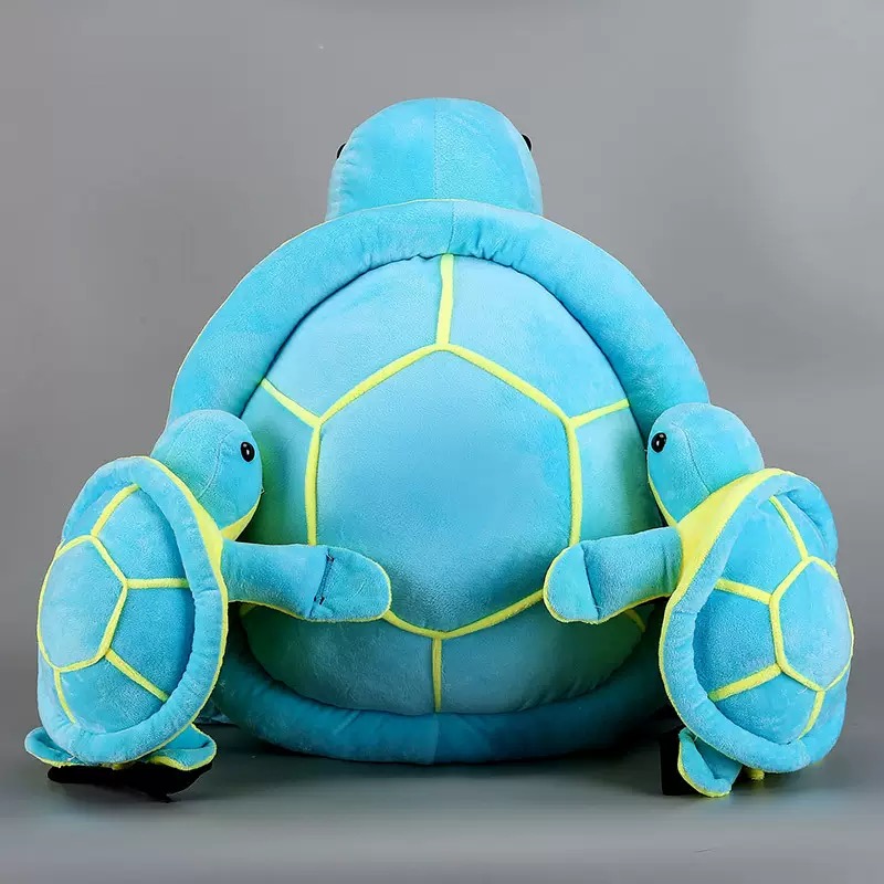 Blue turtle butt pad set